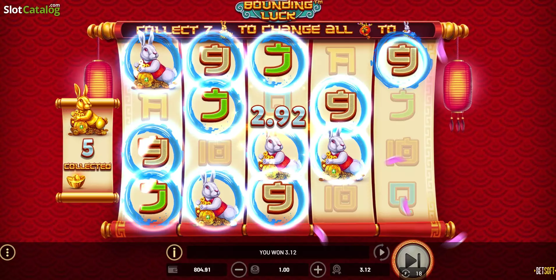 BetSoft Bounding Luck Screenshot