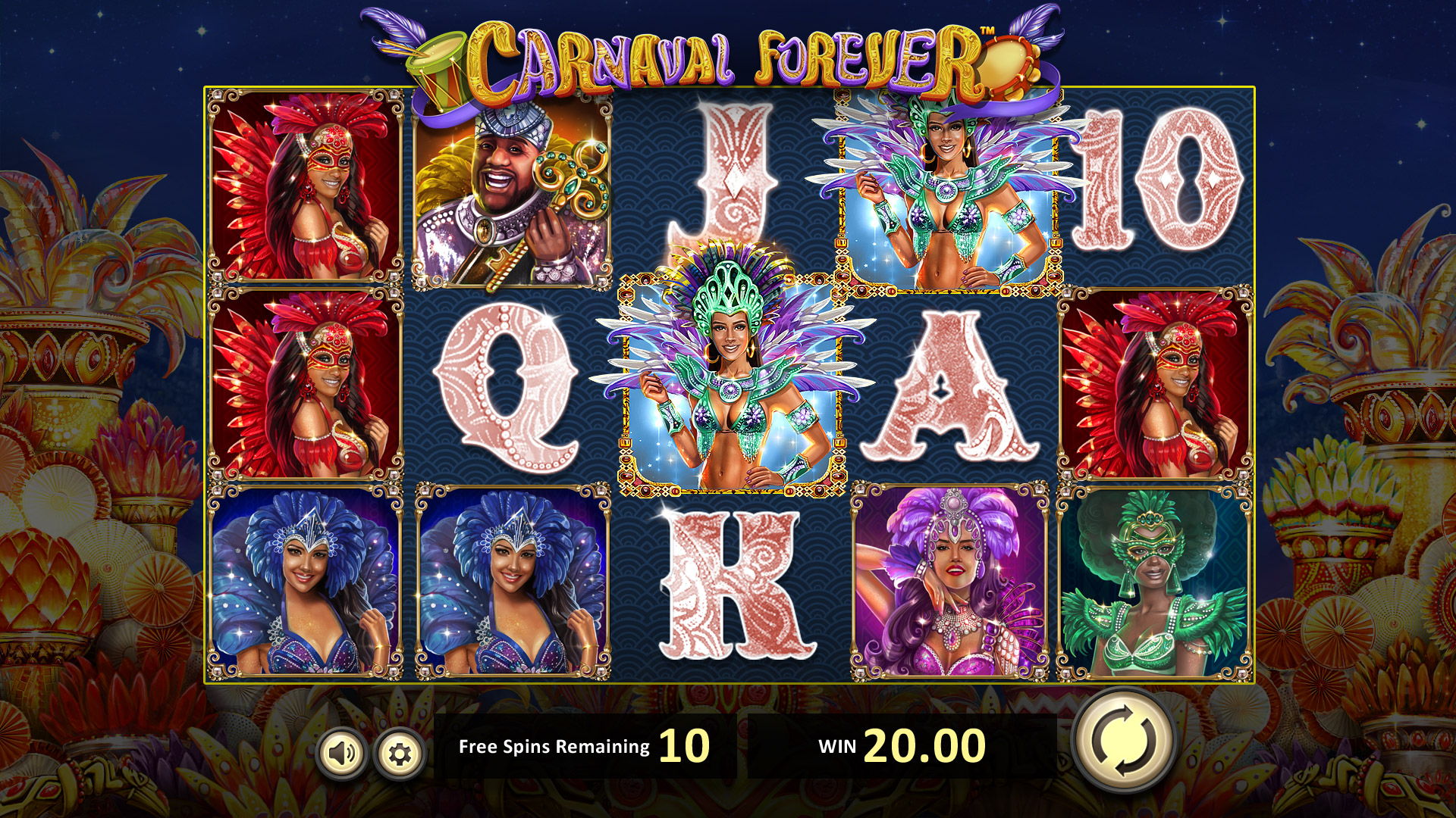 BetSoft Carnaval Forever Screenshot