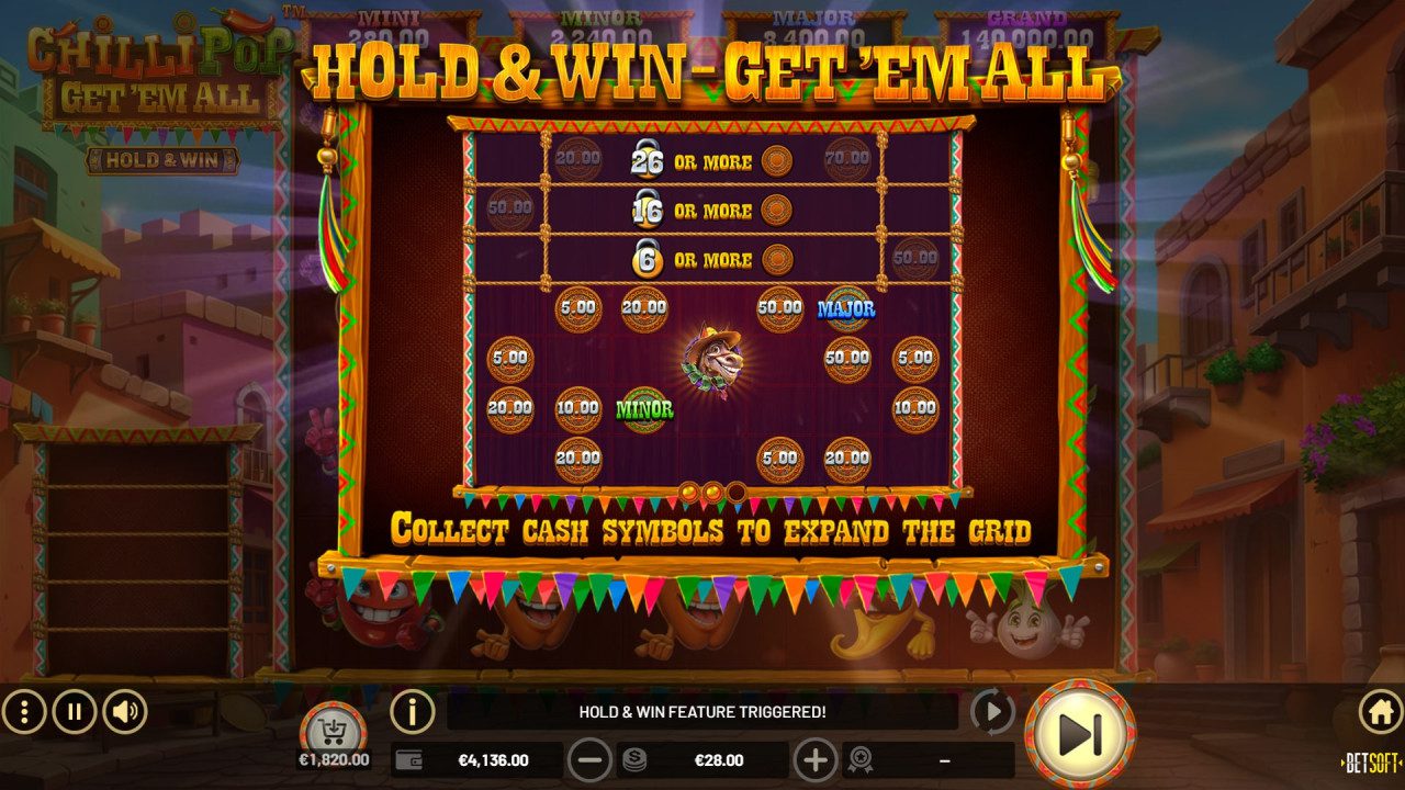 BetSoft ChilliPop Get em All Screenshot