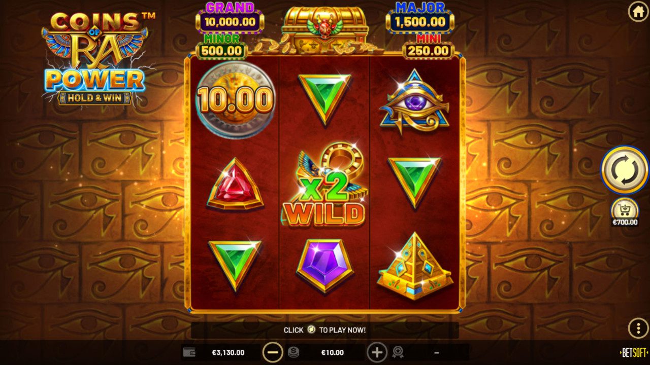 BetSoft Coins of Ra Power Screenshot