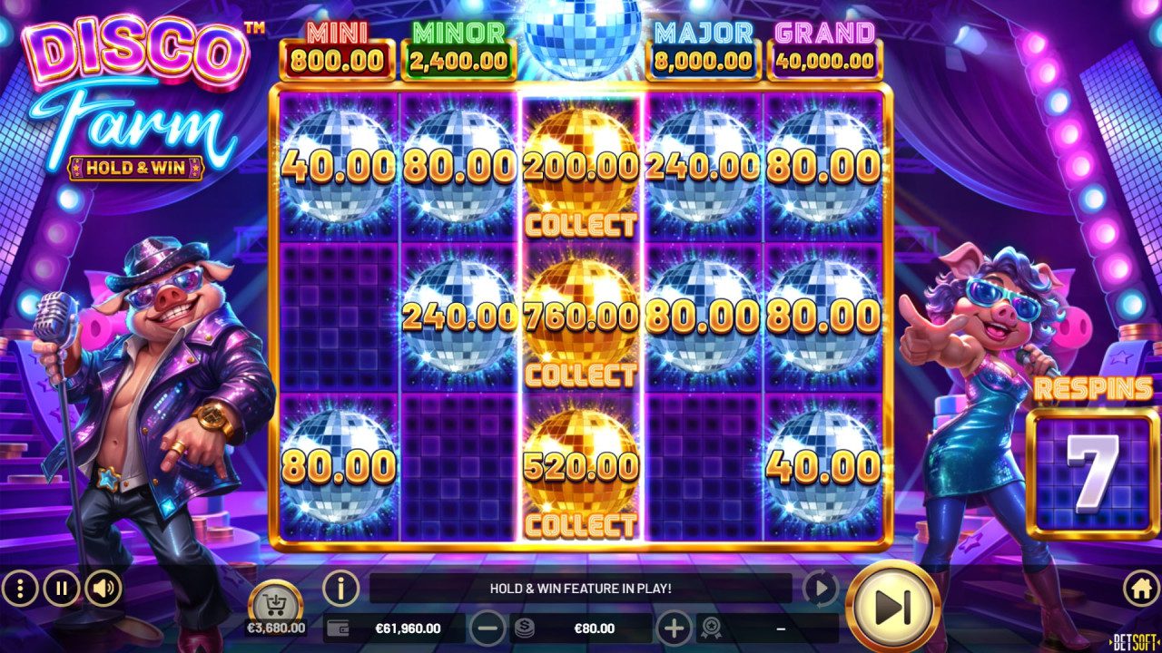 BetSoft Disco Farm Screenshot