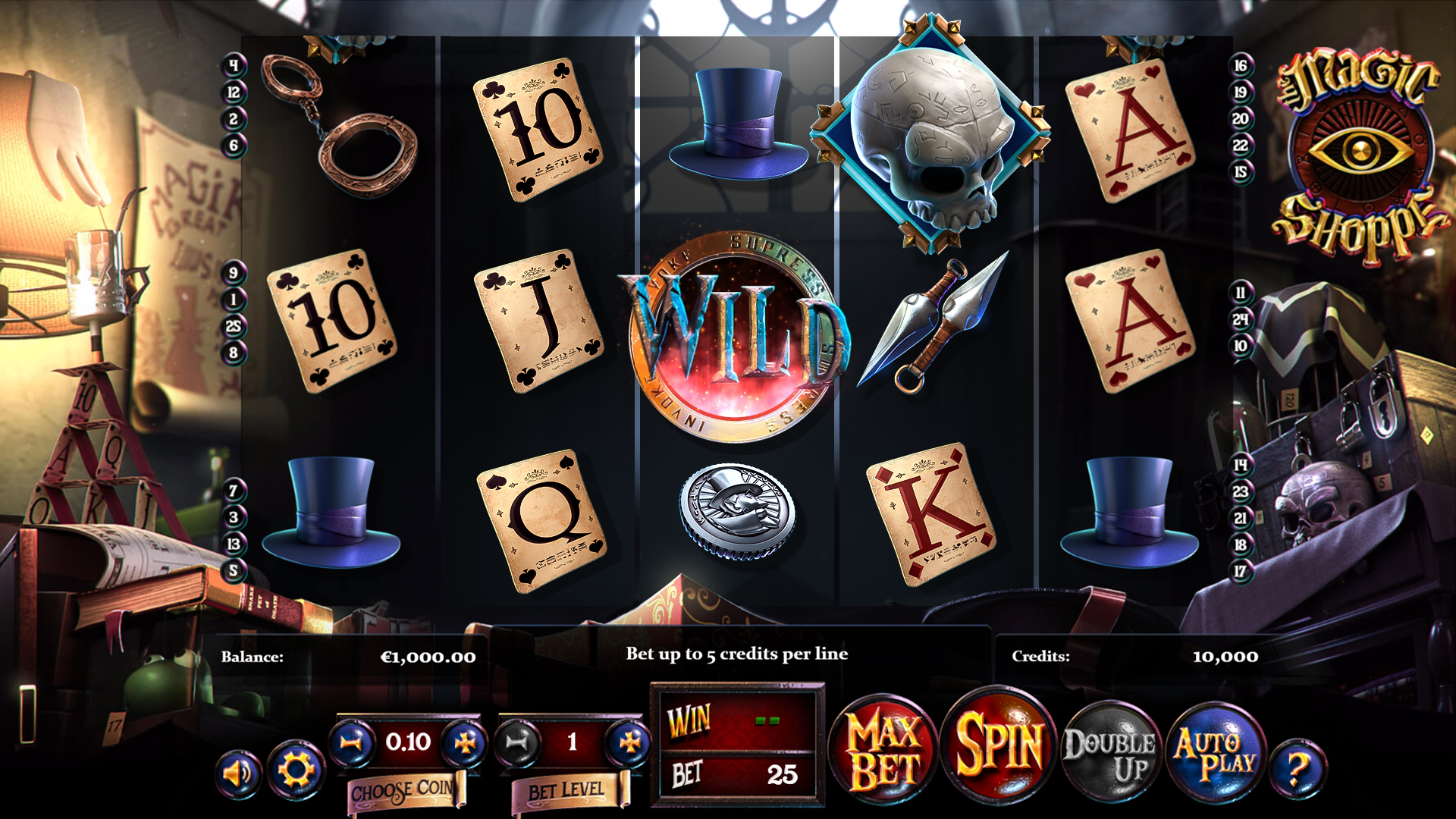 BetSoft Magic Shoppe Screenshot