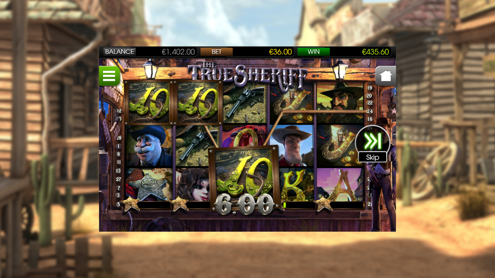 BetSoft The True Sheriff Screenshot