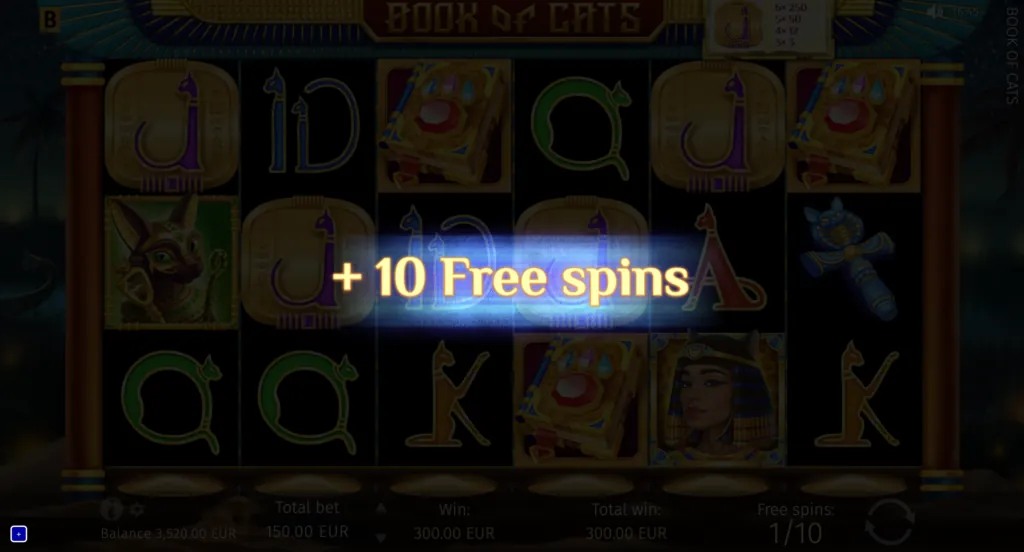 BG Book of Cats Megaways Screenshot