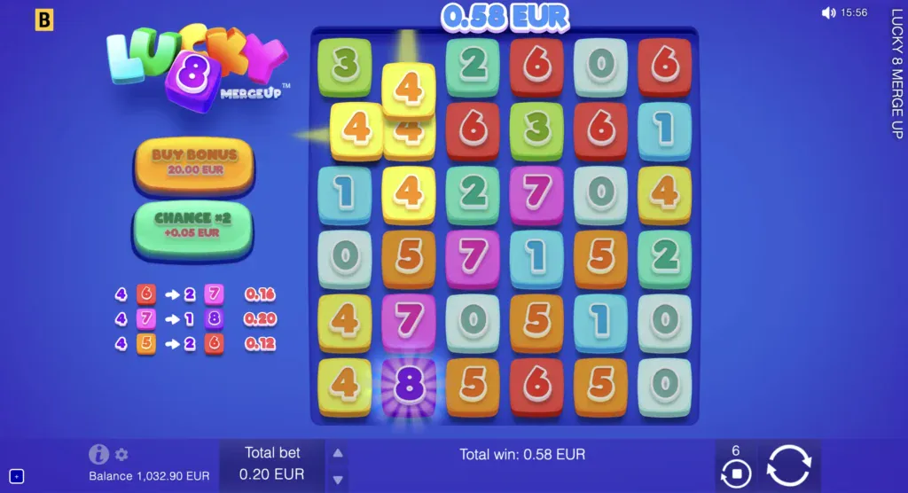 BG Lucky 8 Merge Up Screenshot