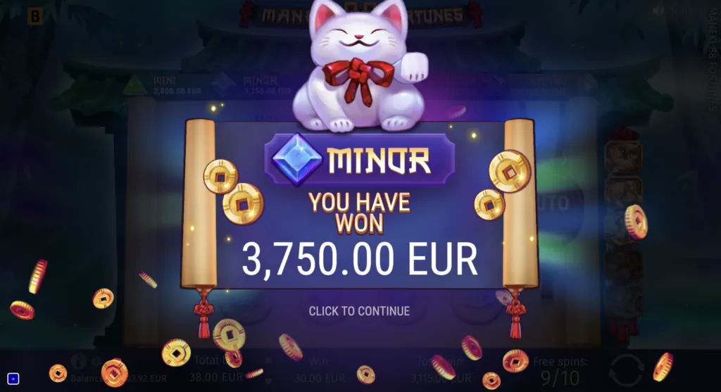 BG Maneki 88 Fortunes Screenshot