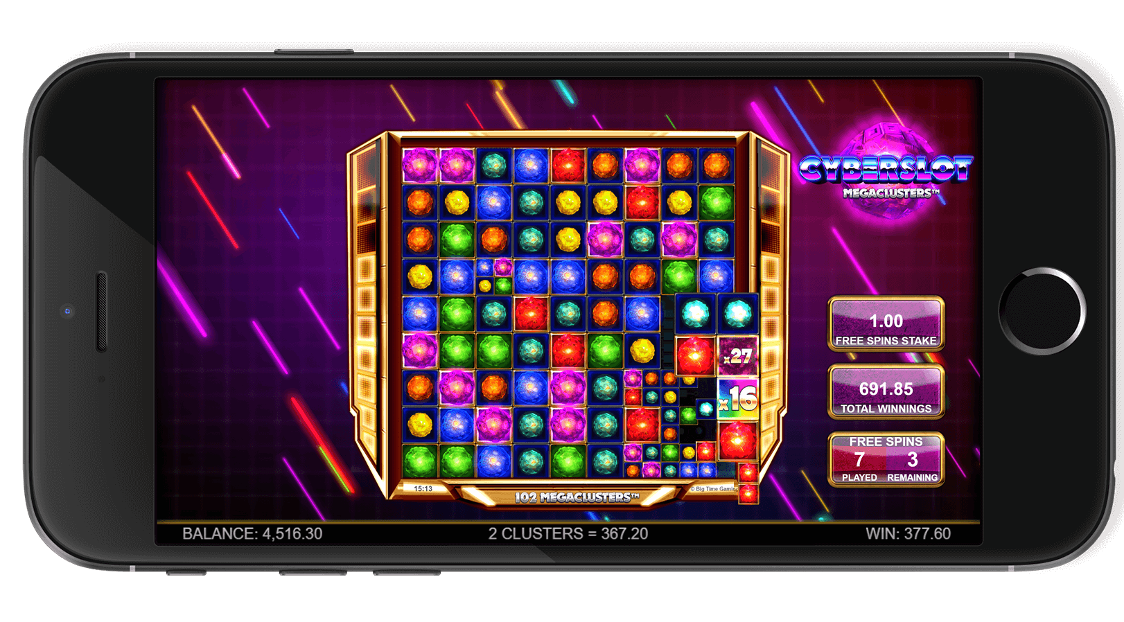 Cyberslot Megaclusters Screenshot