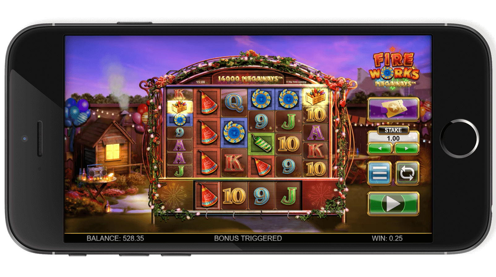 Fireworks Megaways Screenshot