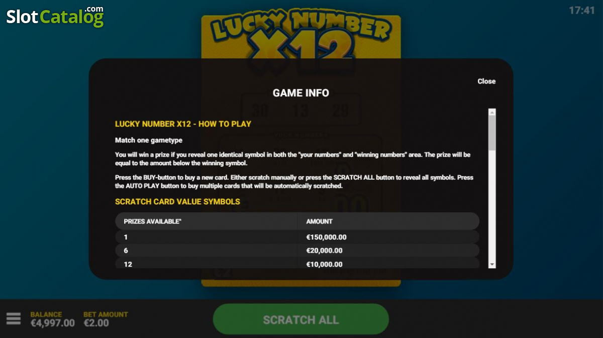 Hack Lucky Number x12 Screenshot