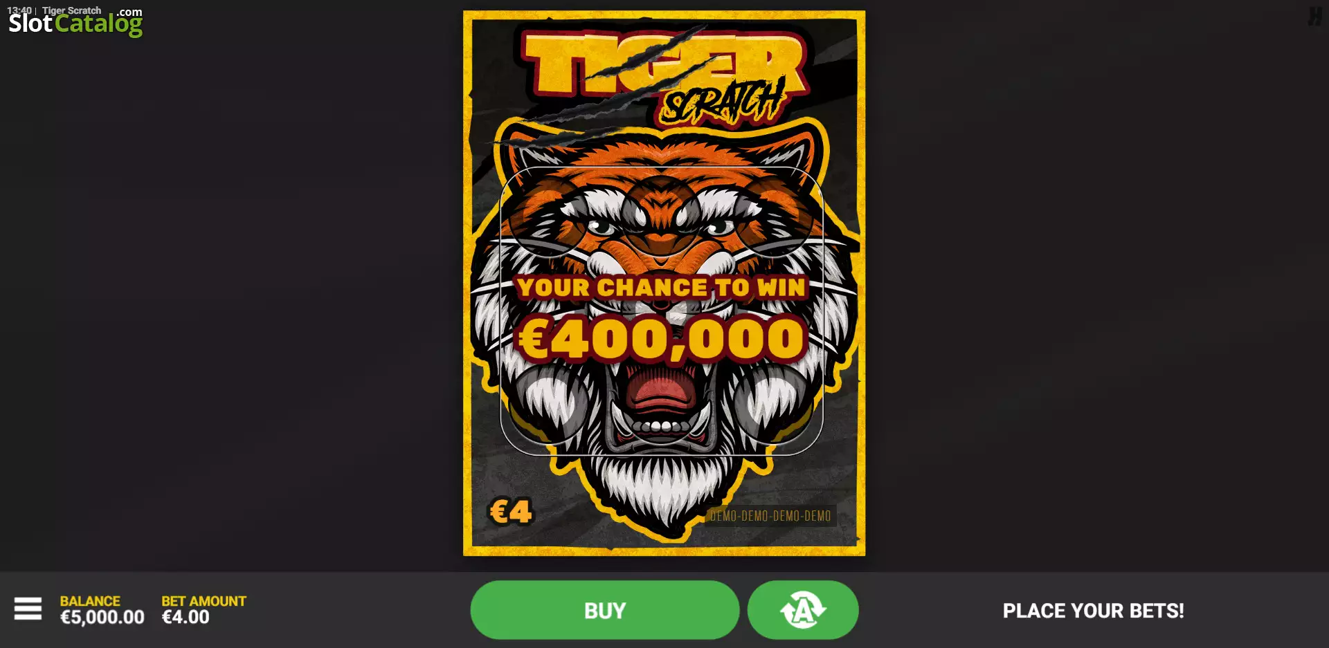 Hack Tiger Scratch Screenshot