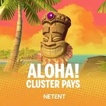 Aloha Cluster Pays slot game showcased on Getwin.